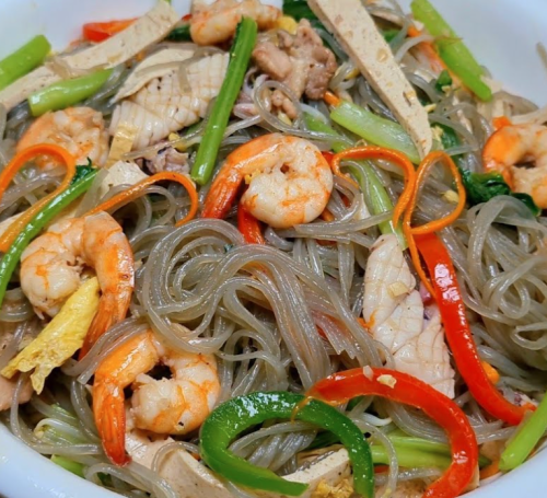 Miến xào hải sản