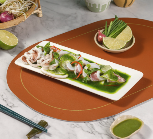Mực Hấp Xốt Ớt Xanh