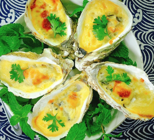 Hàu Đá Nướng Phô Mai
