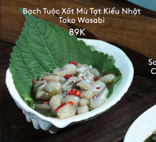 Bạch tuột sốt mù tạt kiểu Nhật