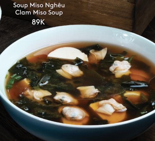 Soup Miso nghêu