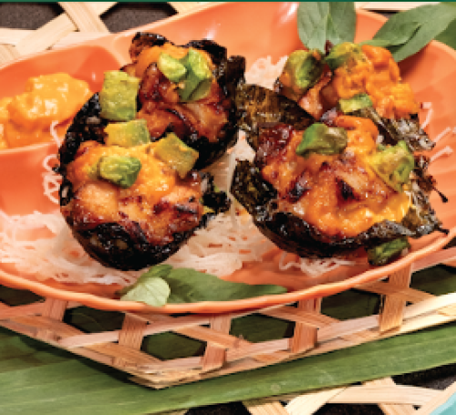 Muffin cá hồi nướng rong biển