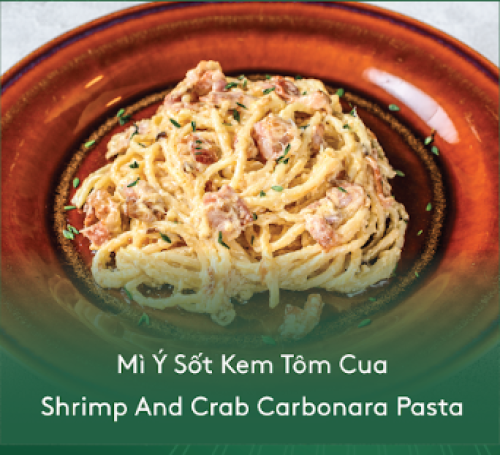 Mì ý sốt kem tôm cua (cho trẻ em)