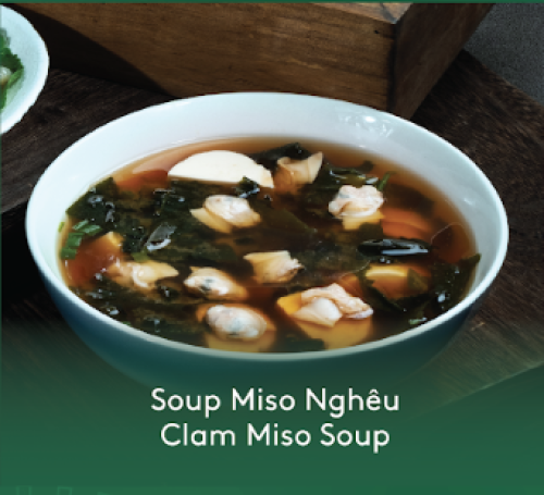 Soup Miso nghêu (trẻ em)